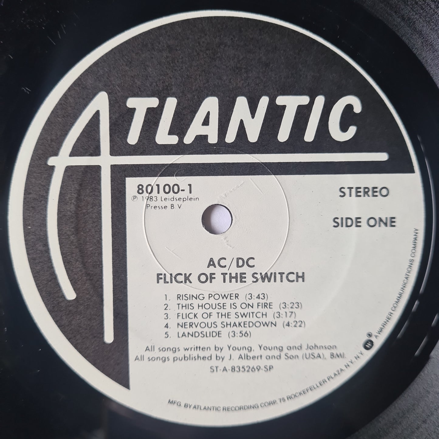 AC/DC – Flick Of The Switch - 1983 - Vinyl Record LP