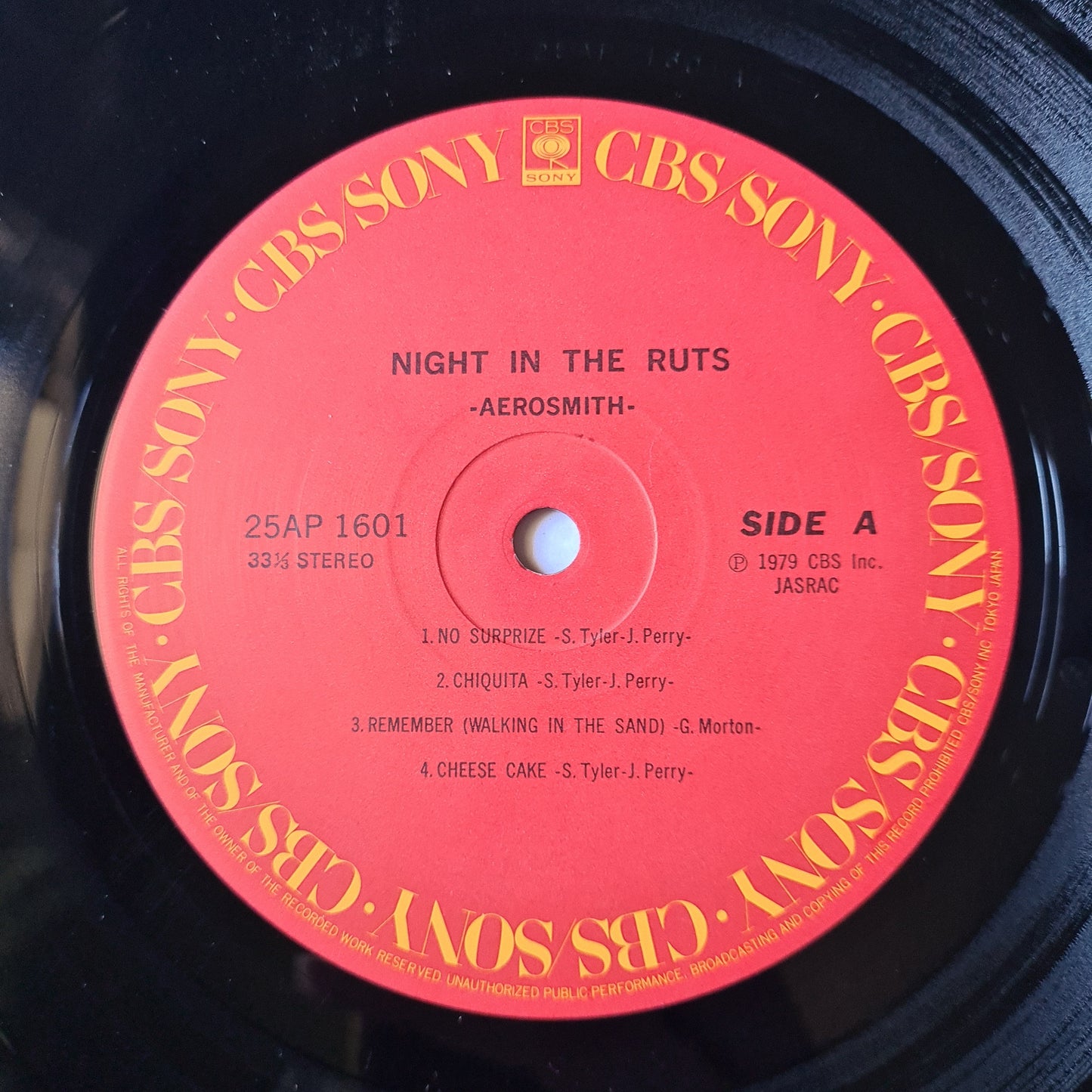 Aerosmith – Night In The Ruts - 1979 - Vinyl Record LP - Sound Hound Records