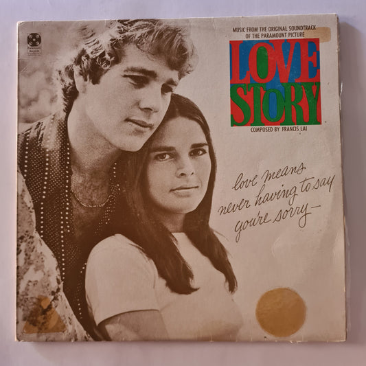 CLEARANCE STOCK! SOUNDTRACK: LOVE STORY - VINYL RECORD LP - Sound Hound Records