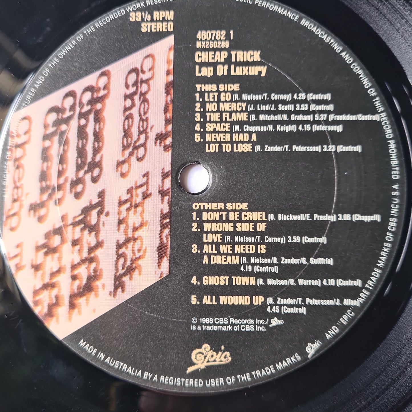Cheap Trick – Lap Of Luxury - 1988 - Sound Hound Records
