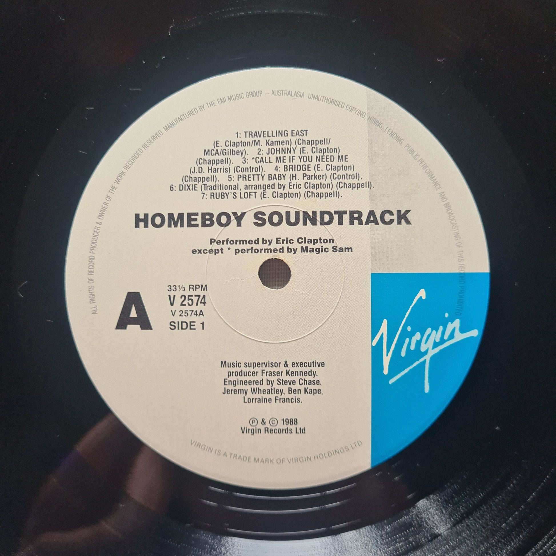 Eric Clapton – Homeboy (Soundtrack) - 1988 - Vinyl Record LP - Sound Hound Records