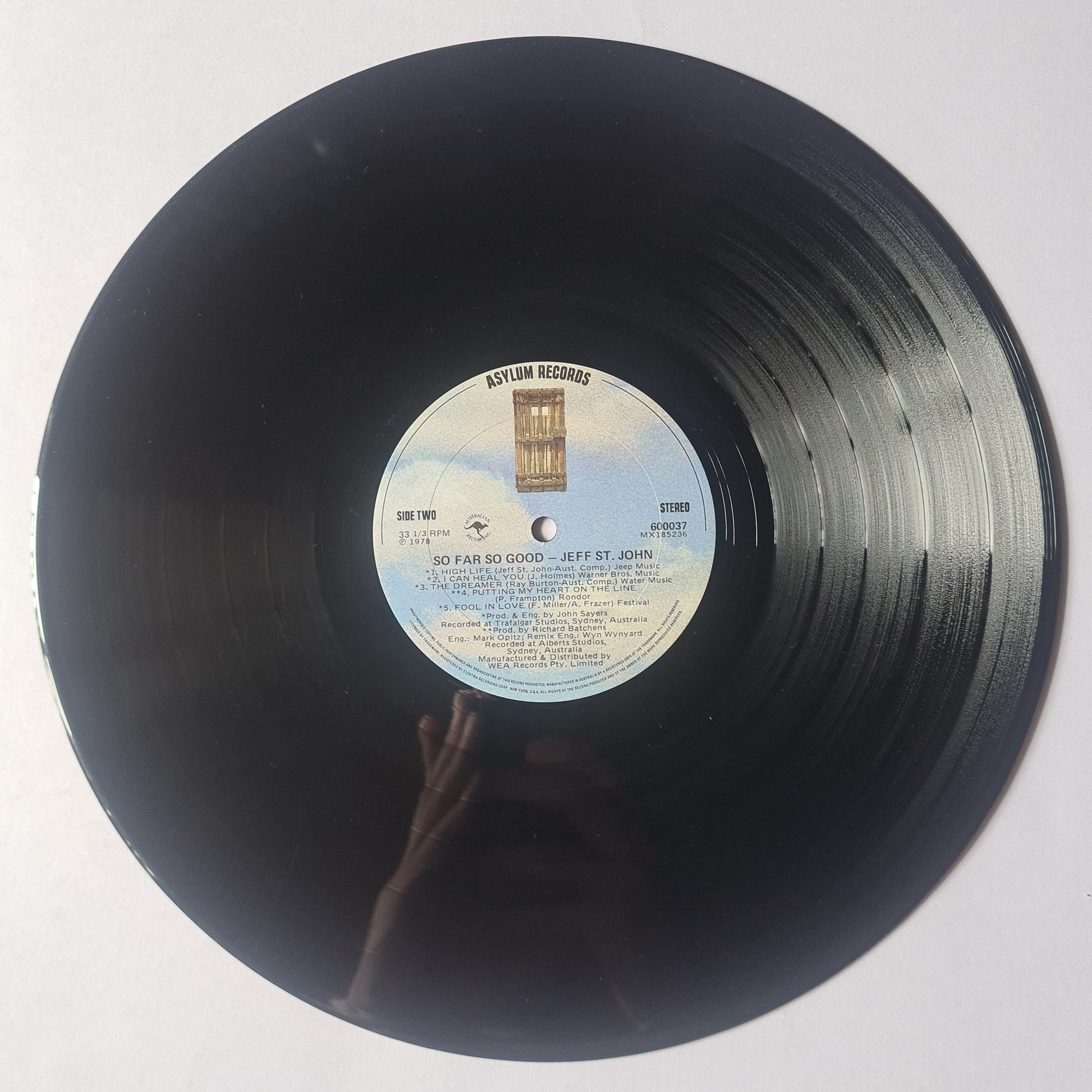 Jeff St John – So Far So Good  - 1978 (Gatefold) - Vinyl Record LP - Sound Hound Records