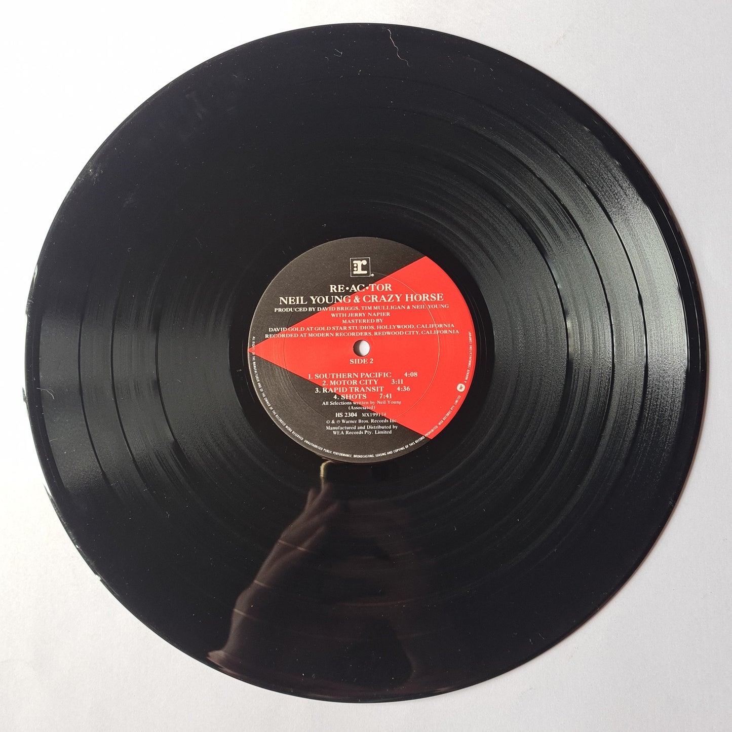 Neil Young & Crazy Horse – Re.ac.tor - 1981 - Vinyl Record LP - Sound Hound Records