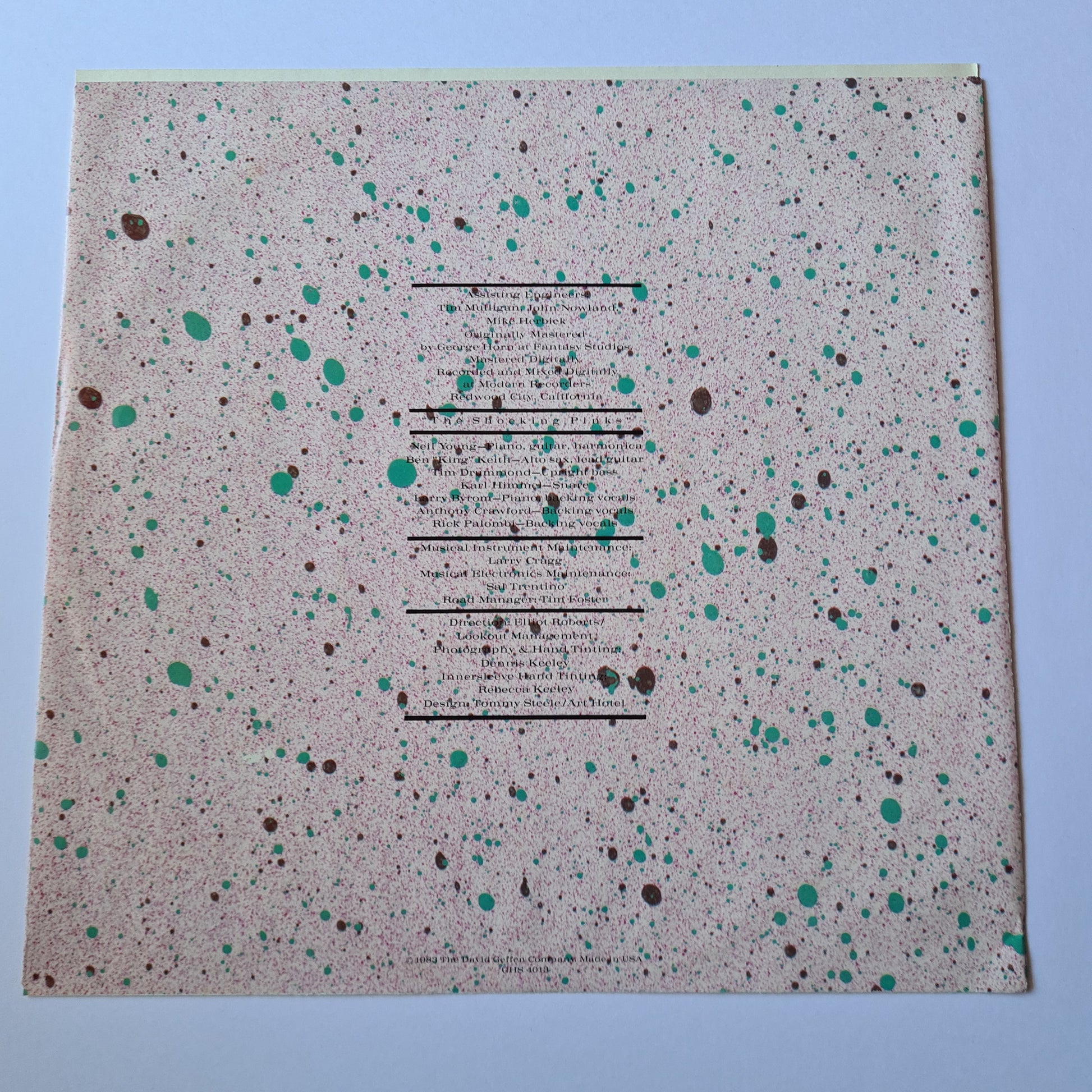 Neil Young – Everybody's Rockin' - 1983 - Vinyl Record LP - Sound Hound Records