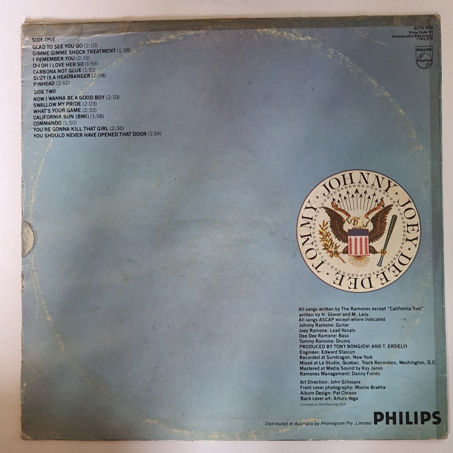 The Ramones – Leave Home - 1977 - Vinyl Record LP - Sound Hound Records